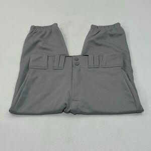 EASTON Men's Baseball Pants Light Gray Mesh-Lined Athletic, Size S 29-31